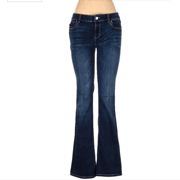 White House Black Market Denim - Black House White Market Medium Wash Blue Boot Leg Denim Jeans Women's Size 6